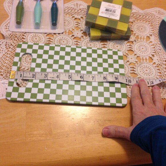 Farmhouse colors kitchen tools, cutting boards, cheese knives, coasters - Picture 9 of 10